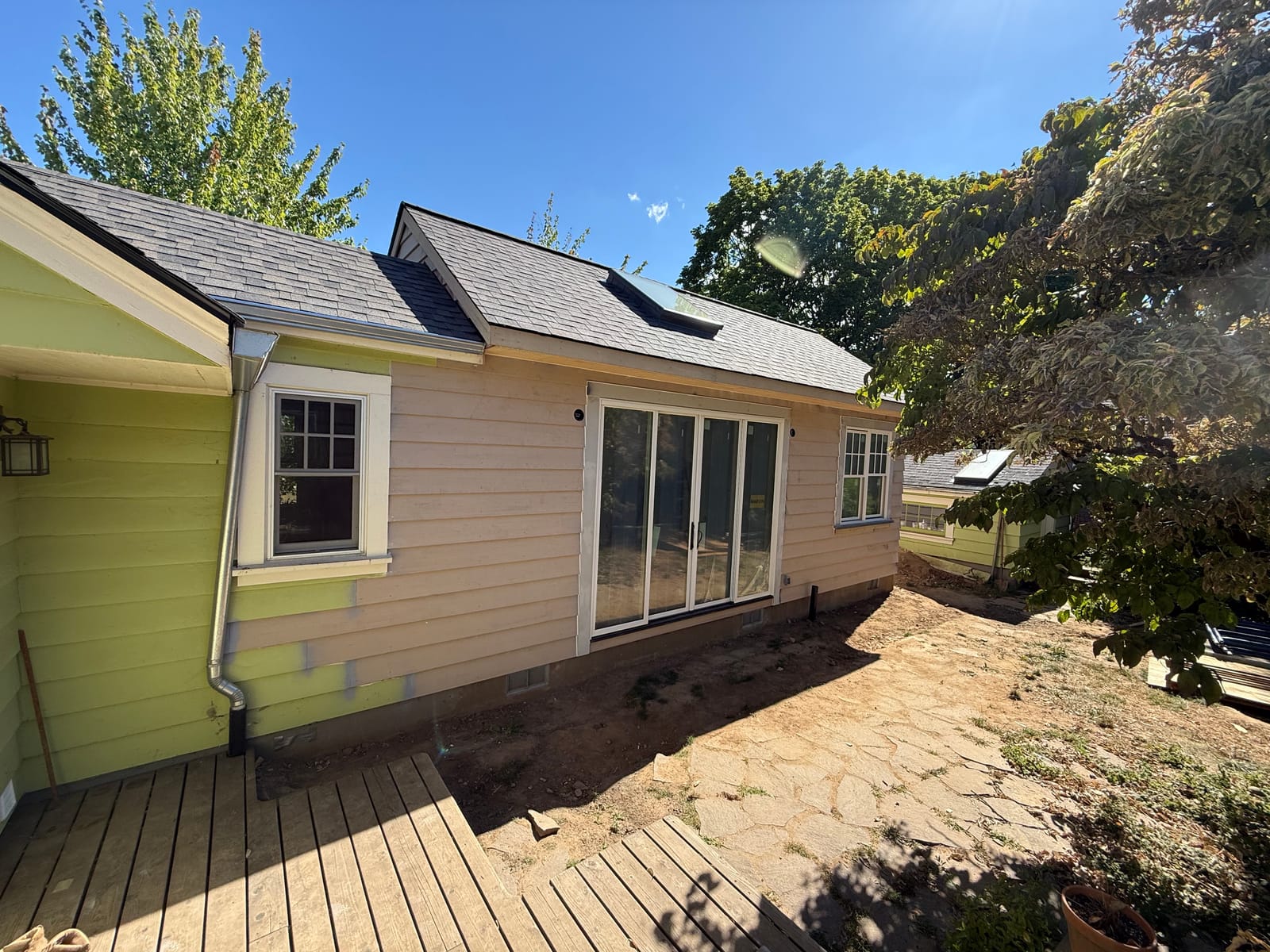 Completed detached backyard ADU in Concordia, NE Portland, built from the ground up by K&H Construction